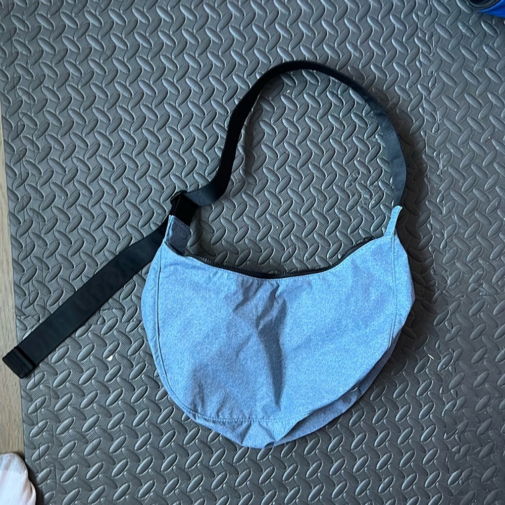 BAGGU Medium Nylon Crescent Bag Color: Digital Denim Size: One Size
